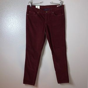 NWT I Jeans by Buffalo maroon ankle grazer corduroy pants